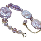 Baroque Pearl Bracelet 20mm Mixed with 7-8mm Bracelet