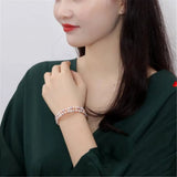 Natural Freshwater Pearl Bracelet in White/Purple/Pink/Black