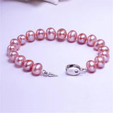Natural Freshwater Pearl Bracelet White/Purple/Pink/Black
