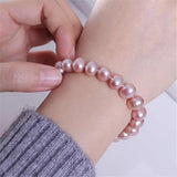 Natural Freshwater Pearl Bracelet White/Purple/Pink/Black