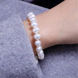 Natural Freshwater Pearl Bracelet White/Purple/Pink/Black