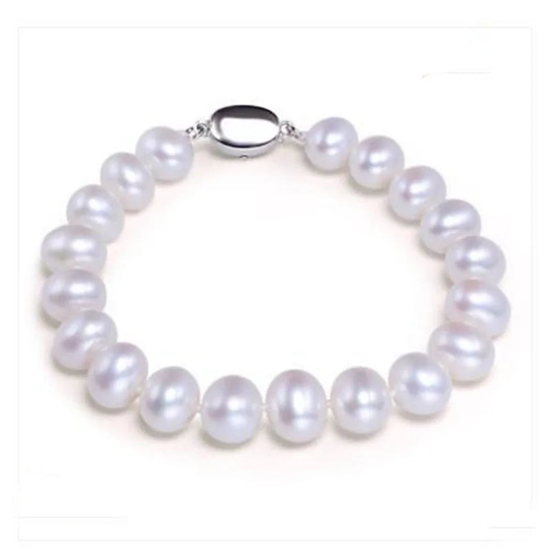 Natural Freshwater Pearl Bracelet White/Purple/Pink/Black