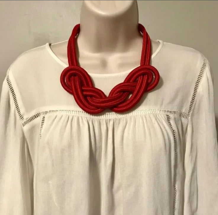 YLWHJ Women Statement Rope Necklace Girl Pendants Weaving Choker Jewelry