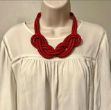 YLWHJ Women Statement Rope Necklace Girl Pendants Weaving Choker Jewelry