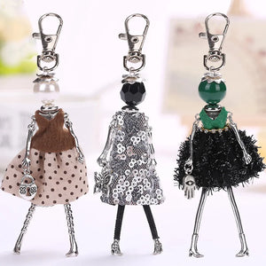 Doll Baby Keychain Women Car Pendant Girl Bag Key Chains