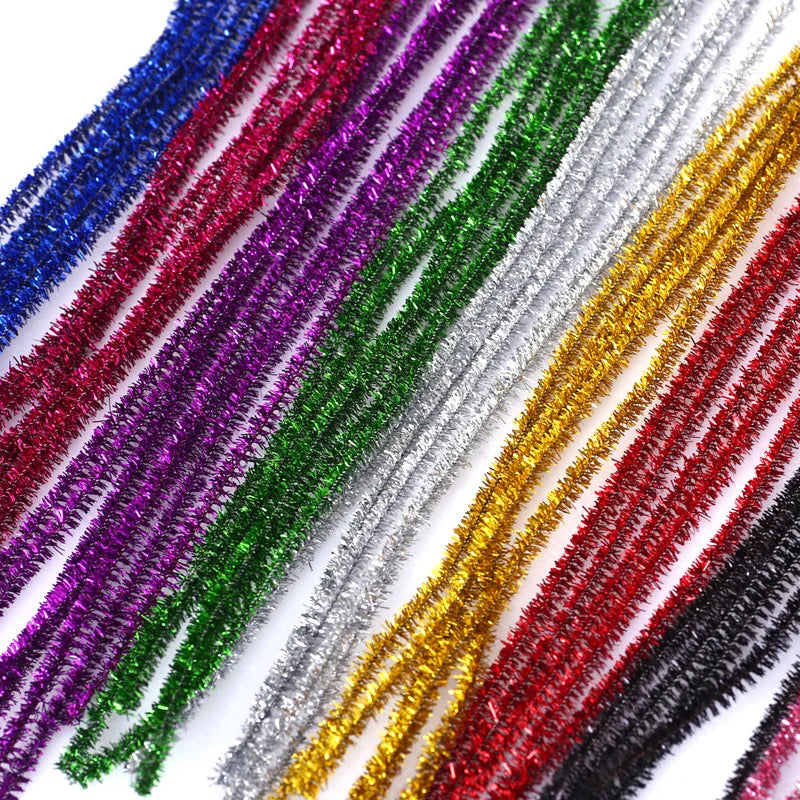 Colorful Wool Root Top Twisting Bar DIY Craft Decor Iron Wire Plush Kids Gift