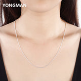 10PCS 925 Sterling Silver 1.2MM Snake Chains Necklaces for Women Girls