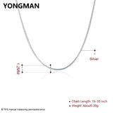 10PCS 925 Sterling Silver 1.2MM Snake Chains Necklaces for Women Girls