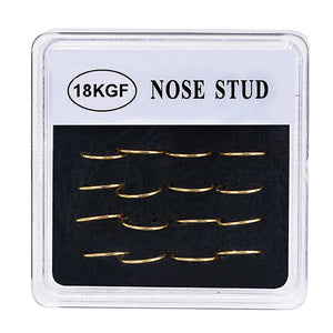 20PCS 925 Silver Nose Stud Hoop Ring Body Piercing Jewelry
