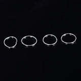 20PCS 925 Silver Nose Stud Hoop Ring Body Piercing Jewelry