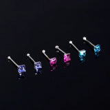 24PCS 925 Silver Multicolor Crystal Nose Stud Ring Body Piercing Jewelry