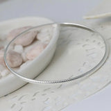925 Sterling Silver Bracelet Bangle 70MM