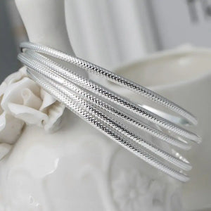 925 Sterling Silver Bracelet Bangle 70MM