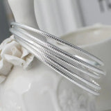 925 Sterling Silver Bracelet Bangle 70MM