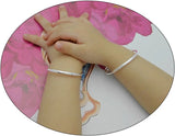 2PCS 925 Sterling Silver Baby Bangles Kids Bracelets