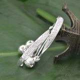 2PCS 925 Sterling Silver Baby Bangles Kids Bracelets
