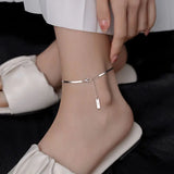 925 Silver Anklet for Women Girls Ankle Chain Foot Chain