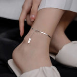 925 Silver Anklet for Women Girls Ankle Chain Foot Chain