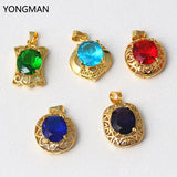 5PCS 925 Sterling Silver Crystal Pendants For Necklace