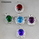 925 Silver Crystal Pendant Set for Necklace