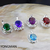 925 Silver Crystal Pendant Set for Necklace