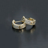Zircon Hip Hop Hoop Earrings Set for Men