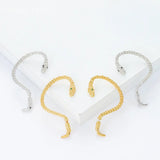 Punk Style Clip Earrings Snake Shape Metal Ear Hook Jewelry Gift