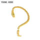 Punk Style Clip Earrings Snake Shape Metal Ear Hook Jewelry Gift