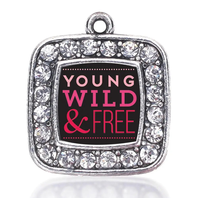 Young Wild Circle Charm Antique Silver Plated Necklace