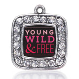 Young Wild Circle Charm Antique Silver Plated Necklace