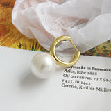 925 Silver Drop Earrings Shell Pearl Vintage Jewelry