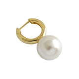 925 Silver Drop Earrings Shell Pearl Vintage Jewelry