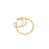 925 Sterling Silver Ear Cuff for Women Double Layer Circle Clip Earrings