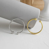 925 Sterling Silver Clip Earrings Ear Cuff Geometric Circle Brinco YME498