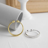 925 Sterling Silver Clip Earrings Ear Cuff Geometric Circle Brinco YME498