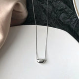 925 Sterling Silver Chain Necklace Women Korea Bean Choker YMN201