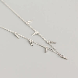 925 Sterling Silver Geometric Necklace for Women YMN204