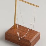 925 Sterling Silver Geometric Necklace for Women YMN204