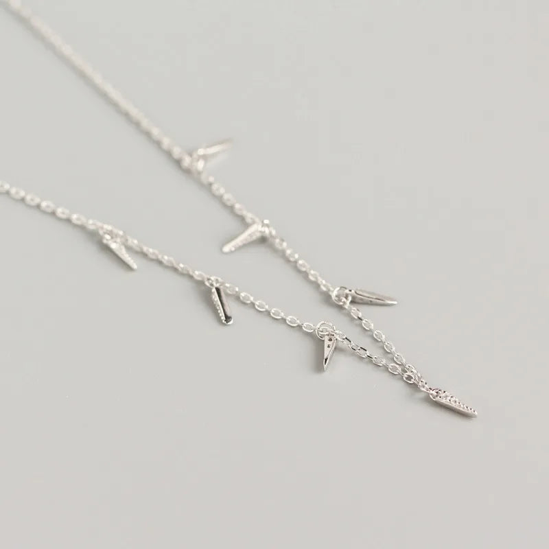 925 Sterling Silver Geometric Necklace for Women YMN204