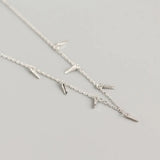 925 Sterling Silver Geometric Necklace for Women YMN204