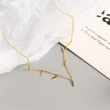 925 Sterling Silver Geometric Necklace for Women YMN204