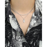 925 Sterling Silver Clavicle Necklace for Women YMN216