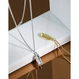 925 Sterling Silver Clavicle Necklace for Women YMN216