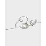 925 Silver Lightning Zircon Long Dangle Earrings for Women