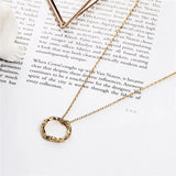 925 Silver Circle Pendant Necklace for Women YMN185