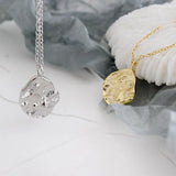 925 Silver Necklace Women Irregular Pendant Fine Jewelry Gift