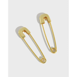 925 Sterling Silver Pin Stud Earrings Korea INS Brinco YME539