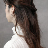 925 Silver Vintage Beads Hoop Earrings for Women YME235