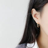 925 Sterling Silver Stud Earring for Women Korea INS Irregular Uneven Earrings