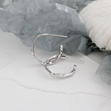 925 Sterling Silver Stud Earring for Women Korea INS Irregular Uneven Earrings